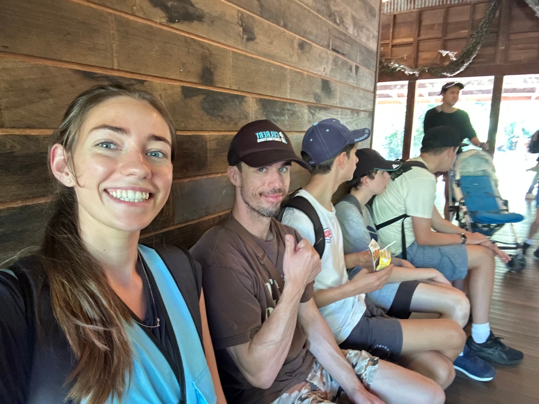 With George mentors and participants taking a break together