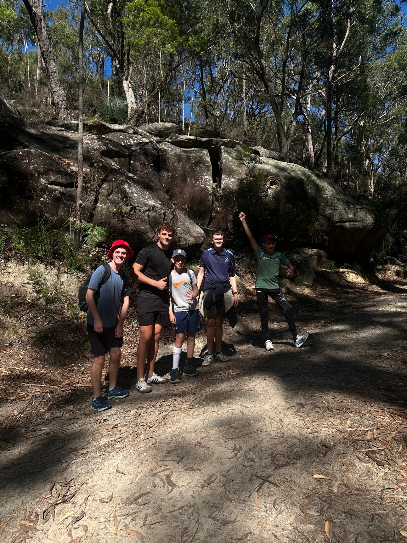 With George participants on a bushwalk in Sydney